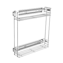 Kitchen Rack Two Layer Wire Drawer Storage Baskets